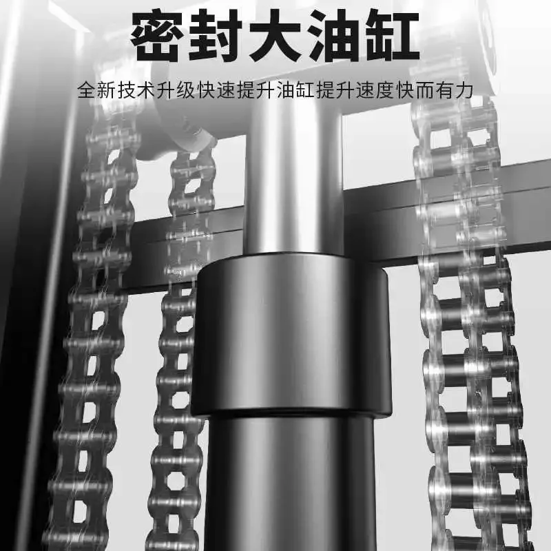 Manual hydraulic forklift, stacker 1 ton 2 tons semi-electric lift truck, hand push raised ground cattle forklift