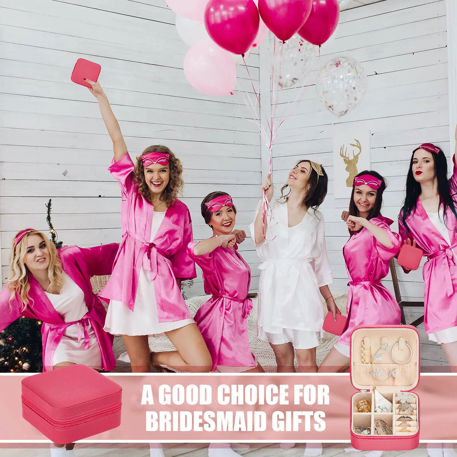 6-50pcs Travel Jewelry Case Bridesmaid Gifts Portable Jewellry Organizer Box for Wedding Guests Birthday Party Favor Storage Box view 4