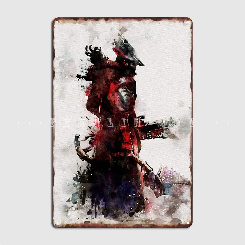 Bloodborne Metal Plaque Poster Cinema Living Room Painting Décor Mural Classic Tin Sign Poster