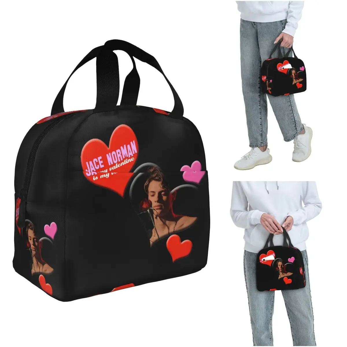 

Термосумка для обедов Jace Norman Is My Valentine для женщин и детей, герметичные контейнеры для еды, термосумка-тоут