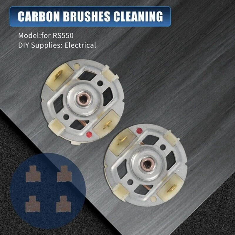 ABDJ-RS550 DC Motor Carbon Brush Holder For Electric Drill / Electric Screwdriver With Copper Brush Tools