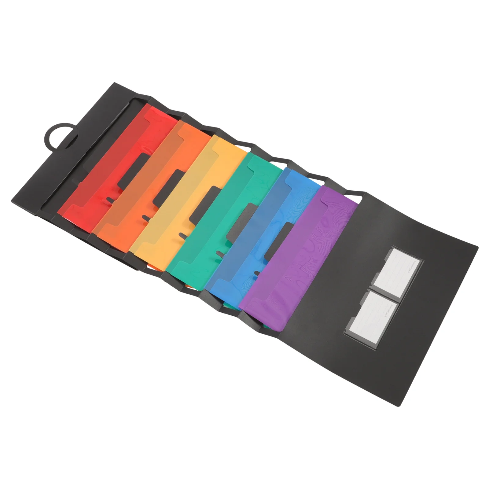 Rainbow Accordion Bag File Pouch Folders Portable Outdoor Pp Container Plastic Expanding Pocket