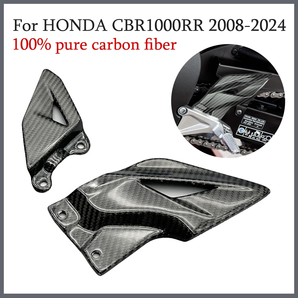 

for Honda CBR1000RR Motorcycle Carbon Fiber Pedal Heel Guard 2008-2024