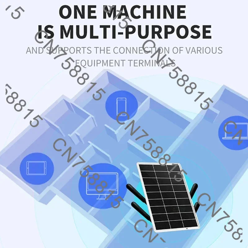 for Outdoor Security Camera Phone PC,Solar Panel Powered 4G WiFi Router 15W 25600mAh Modem Router with SIM Card Slot