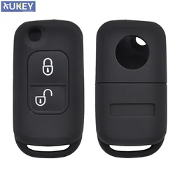 For Mercedes Benz A C E S Slk Class Silicone Remote Flip Key Case Fob Shell Cover Skin Holder 2 Button