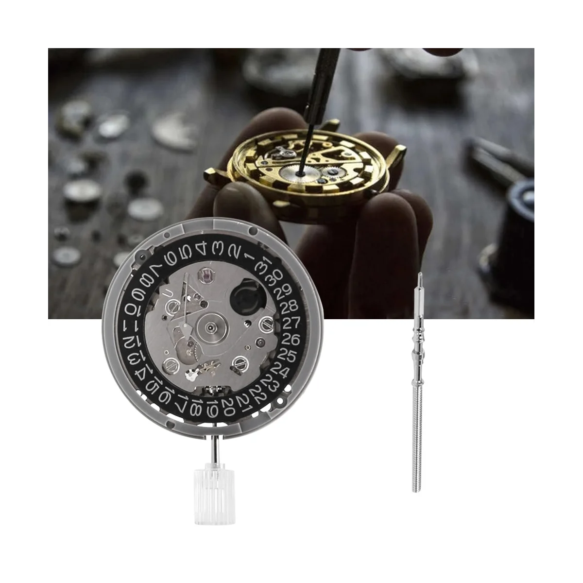 

NH35/NH35A 3-Character Calendar 3-Needle Movement with Lever High-Precision Automatic Mechanical Movement Replacement