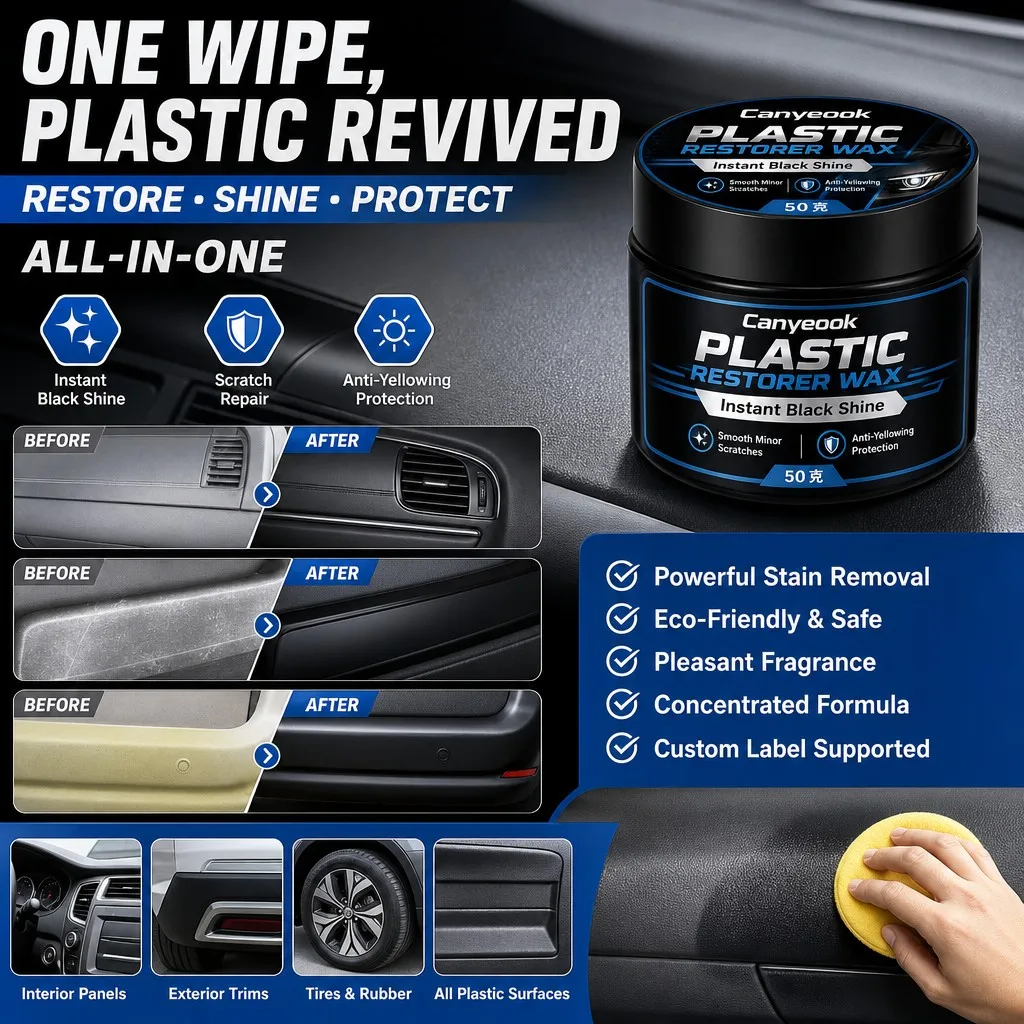 CANYEOOK Plastic Coating Restoration Wax Trim Polish Scratch Repair Anti-Yellowing 50g GGB20014