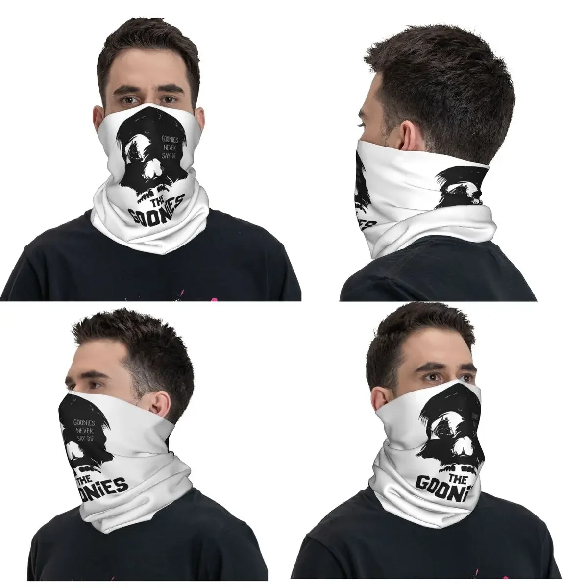 Goonies Never Say Die Bandana Neck Gaiter Printed Wrap Mask Scarf Multi-use Balaclava Cycling For Men Women Adult Breathable