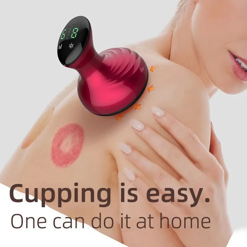 Tinsol Smart Electric Cupping Massage Therapy Apparatus Vacuum Suction Gua Sha Scraping Device Body Meridian Therapy Health