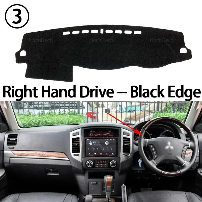 Für Mitsubishi Pajero Shogun Montero 2006-2020 V80 V87 V93 V97 Dashboard Abdeckung Dash Board Matte Teppich Pad schatten Cape Decke – Detail 11