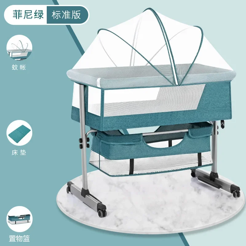 

Splice Foldable Baby Crib for Newborns Aged 0-2 Baby Crib Multifunctional Foldable Crib Sleeping Bed Baby Cot Bed