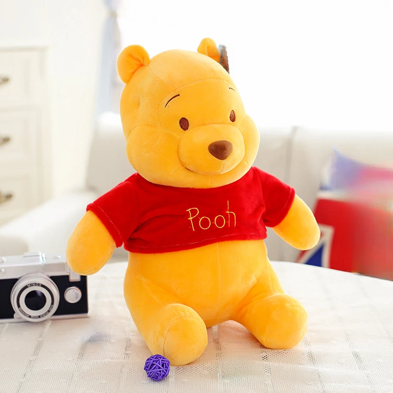 25 cm Disney Winnie The Pooh Plüschtiere Kawaii Anime Elf Gefüllte Puppe Cartoon Pooh Bär Peluch Spielzeug Wohnkultur Geburtstagsgeschenk