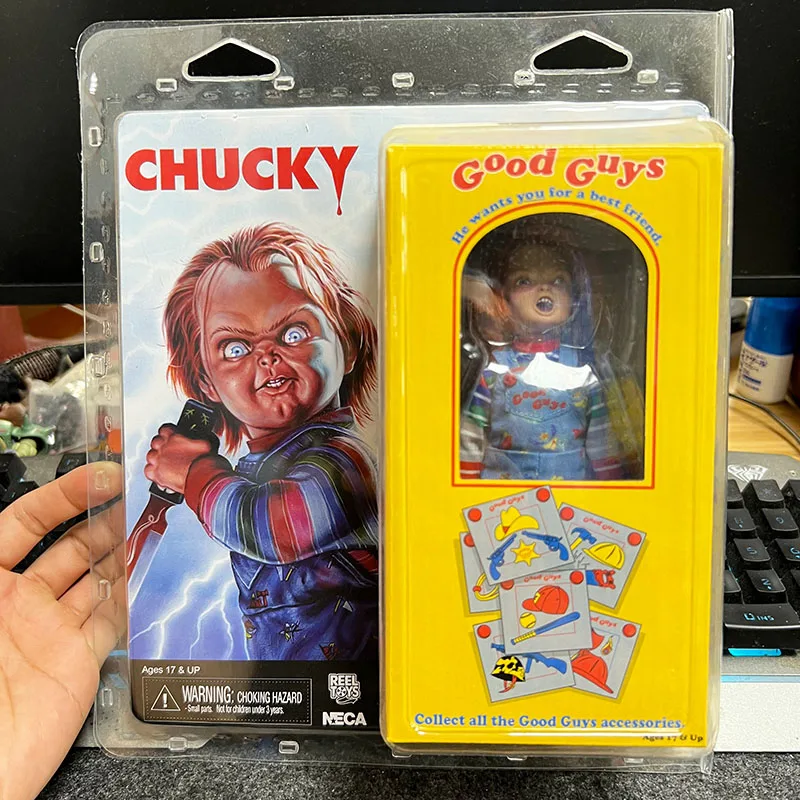 Authentic NECA Guiwa Chucky Cloth Hair Transplant 8-inch Mobile Model Handmade Toy Gifts