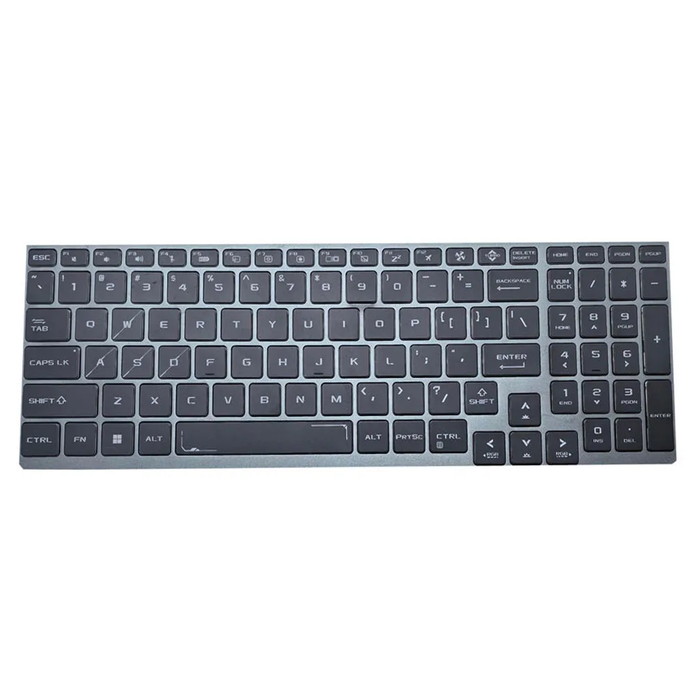 Replacement Laptop Keyboard For Irbis For YUDAI 15NBC1011 English US With RGB Backlit Black Ne