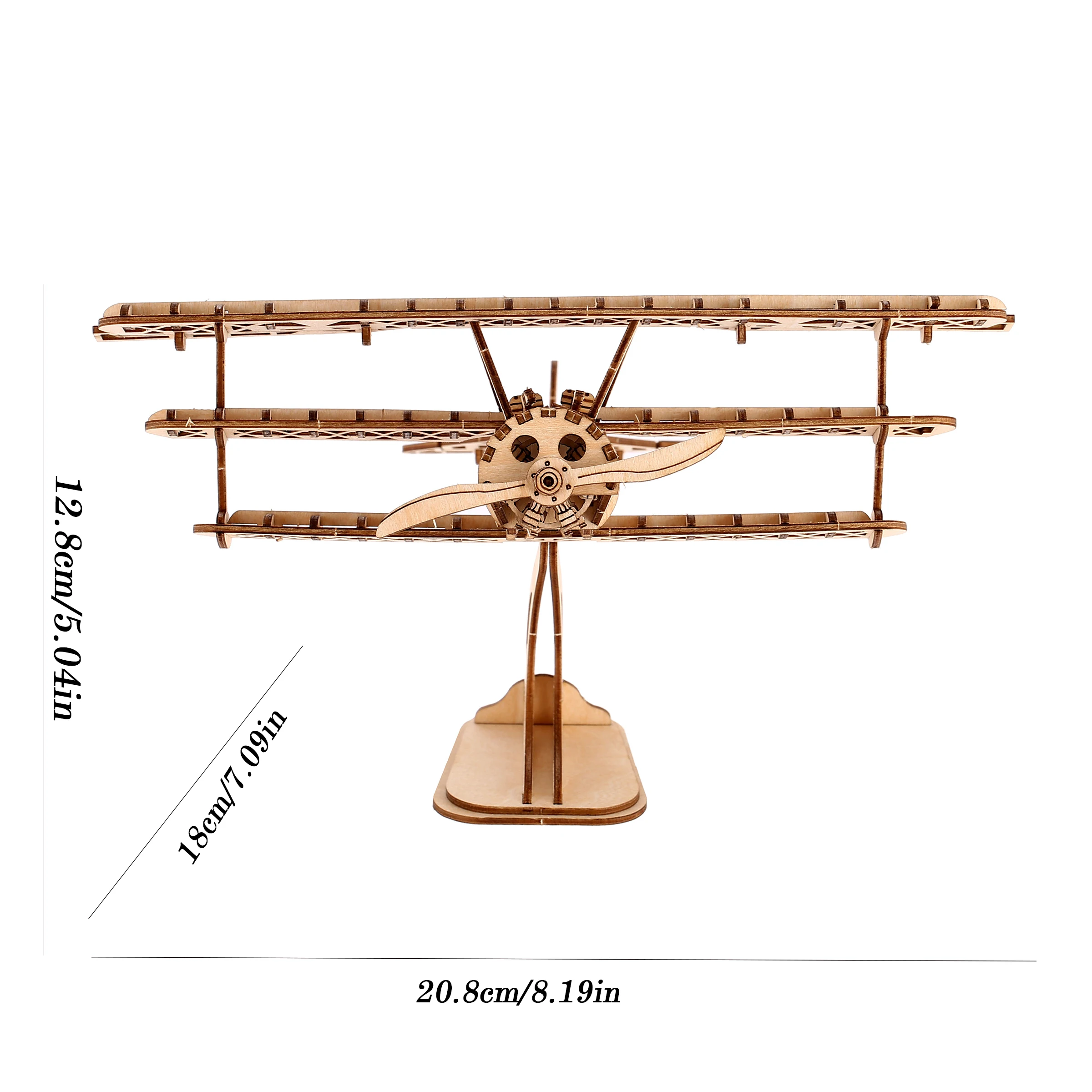 aircraft Model DIY 3D Wooden Puzzle Building Block Kits Assembly Toy Birthday Gift For Kids Adult Home Decor