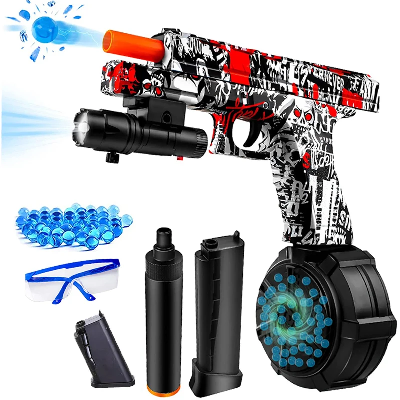 

Electric Shooting Splash Ball Toy Gun Water Ball Weapon Pistol Outdoor Shooting Game Gel Ball Blasters for Kids