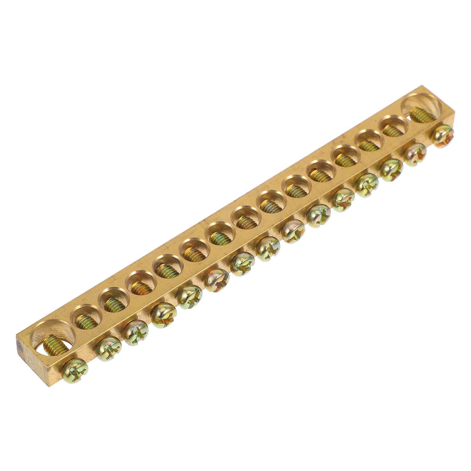 

Terminal Bus Bar Distribution Terminal Bus Bar Ground Bar 15-Holes Ground Bar Heavy Duty Terminal Blocks High