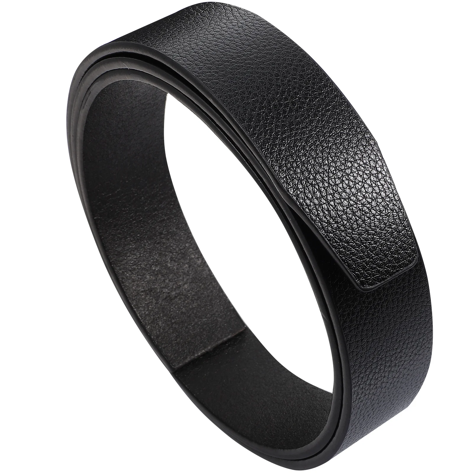 

PU Belt Strip Crocodile Grain Smooth Surface Semi-Finished Material for DIY Waistband Craft Projects Pet Collar Making