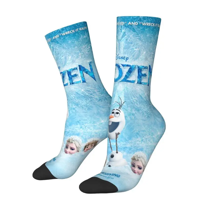 Animated Frozen Men's Crew Socks Unisex Funny Cartoon Spring Summer Autumn Winter Dress Socks