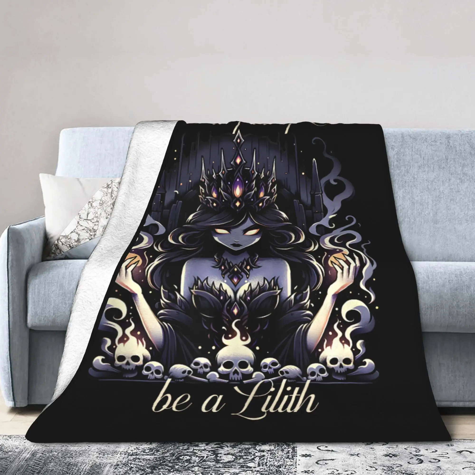 Full of Eves be a Lilith Goddess Blankets Mythology Fuzzy Novelty Soft Bedding Throw Blankets for Lounge Spring Autumn Car