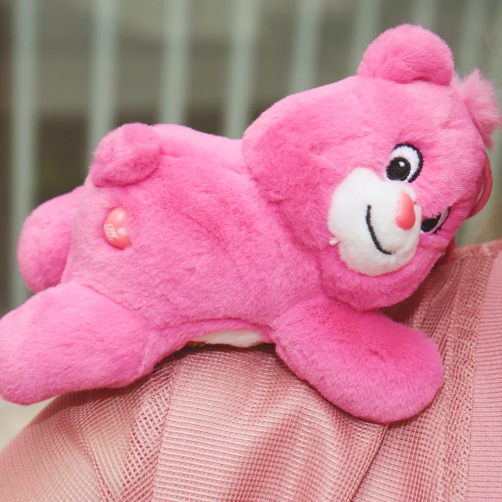 Care Bears Lying Pendant With Perfume Plush Toys Cartoon Cute Anime Doll keyring Children\'s Toy Backpack Pendant Birthday Gifts
