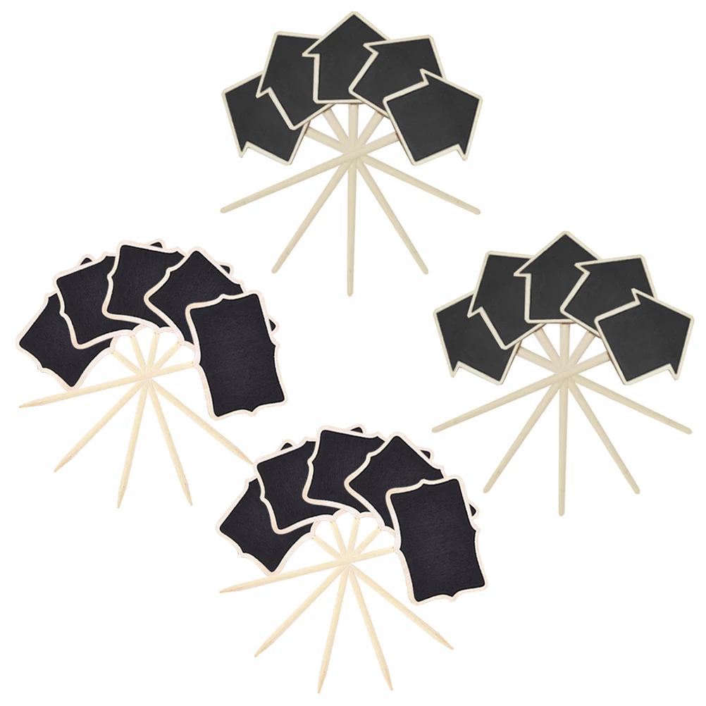 

20 Pcs Wooden Decorative Chalkboard Plant Labels Mini Blackboard Tags for Garden Plants Signs Home Decor Craft Supplies