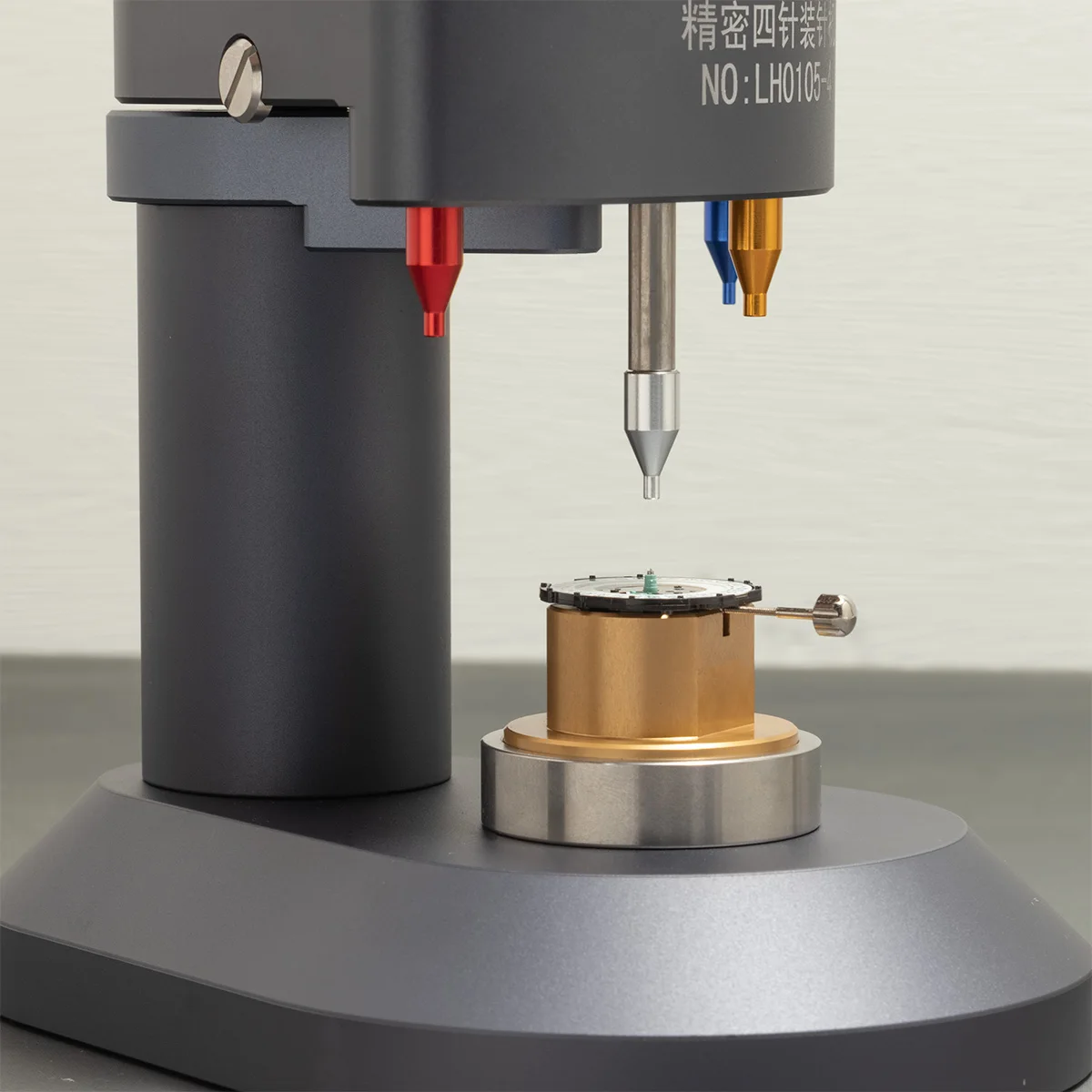 عالية الدقة 4 دبابيس ساعة الأيدي الضغط الصلب ساعة إبرة تثبيت إعداد المناسب أدوات إصلاح الساعات ومجموعات لصانع الساعات