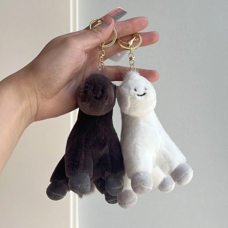 ベビーブロンコぬいぐるみキーホルダー 可愛いポニーのぬいぐるみ バックパック、財布、彼女へのプレゼント、カップルキーリング、バッグチャームアクセサリー