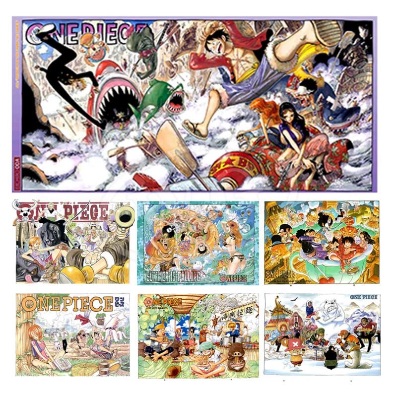 1pc frameless Canvas Painting New One Piece Picture Home Decor MonkeyD Luffy Modular Canvas Mico Robin Painting Modern Printed P
