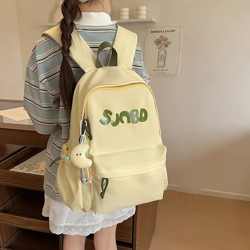 حقيبة مدرسية على ظهره حقيبة مدرسية للطلاب للجنسين حقيبة ظهر من النايلون حقائب ظهر للركاب والسفر والرياضات الخارجية #1