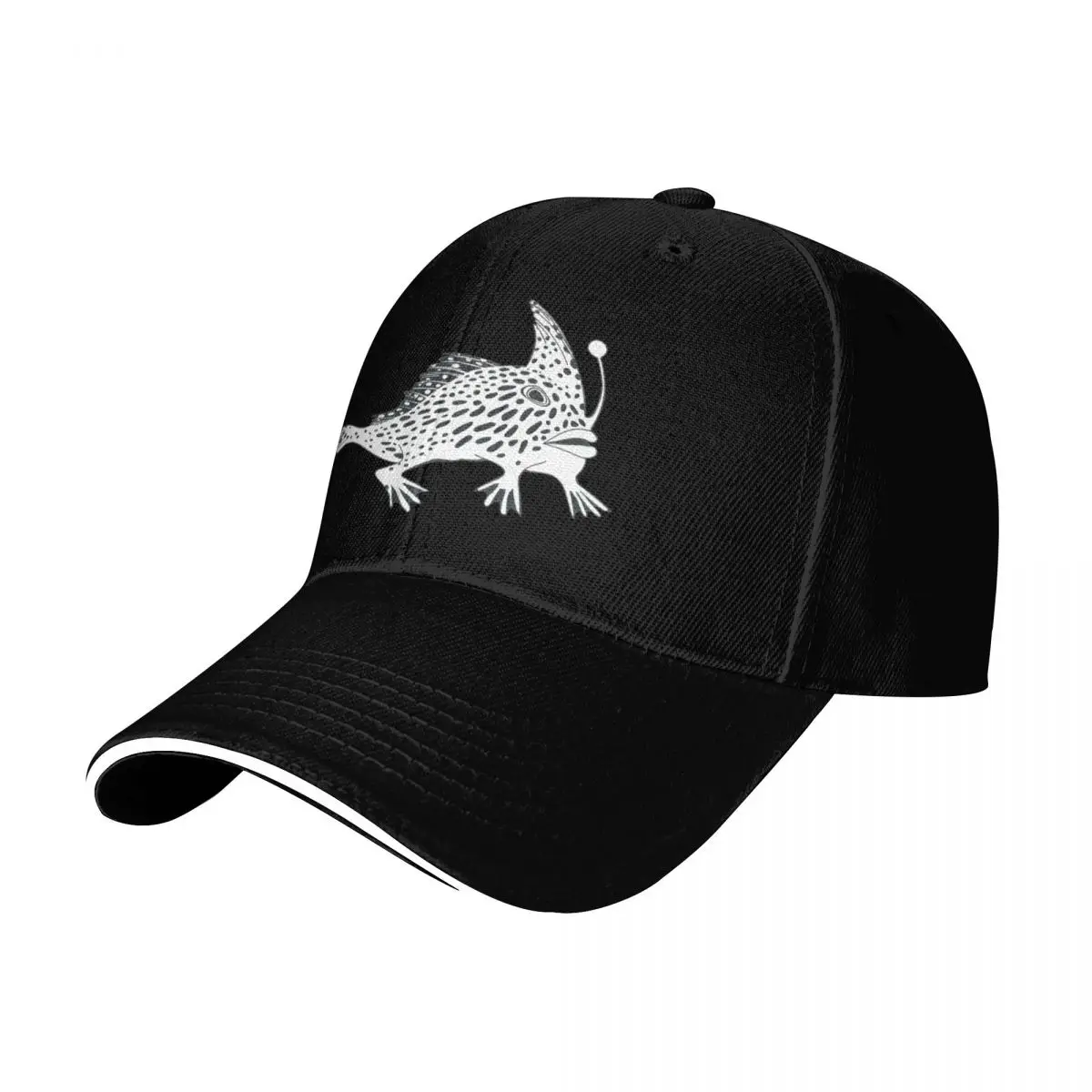 Spotted Handfish Baseball Cap Quick Dry Performance Cotton Twill Breathable Contrast Two Tone Brim