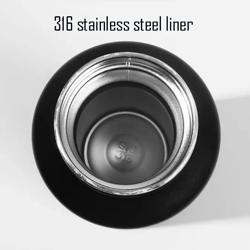 700ml Stainless Steel  Water Bottle,Double layer,Non-threaded Quick-opening Lid With Portable Handle,Outdoor Sports Thermos CUP