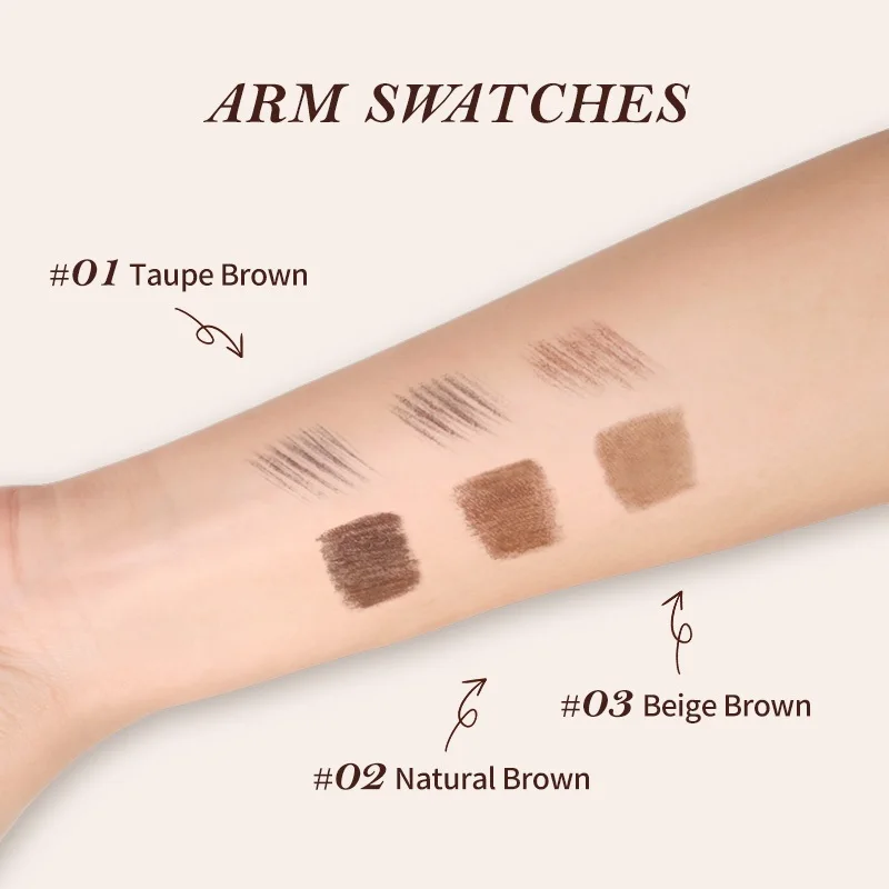 Flower Knows Sweetie Bear Dual Ended Brow Gel and Pencil Set Waterproof Long Lasting Smudge Proof Natural Eyebrow Makeup Kit