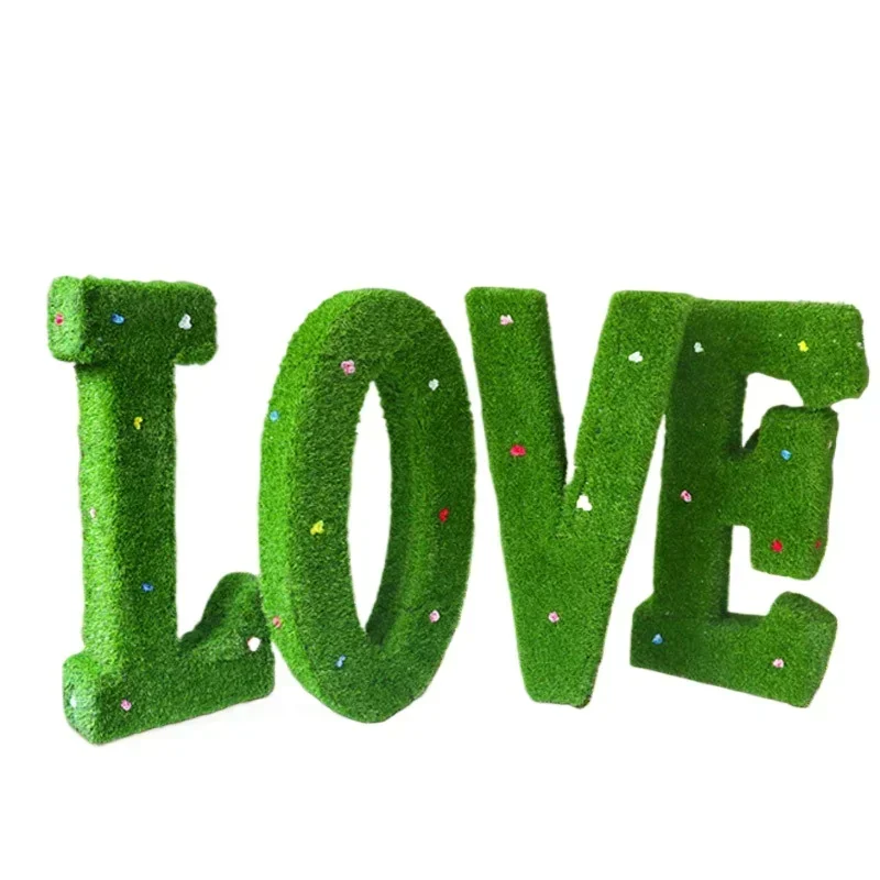 Love letter ornament outdoor fiberglass sculpture garden landscape garden lawn wedding photo props ornament