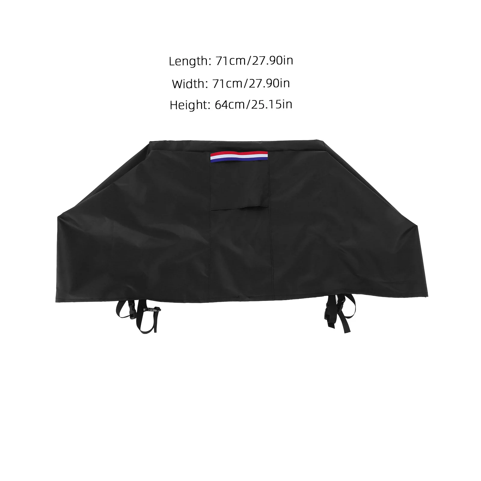 Pokrowiec na palenisko kwadratowe, wytrzymały, wodoodporny, do użytku na zewnątrz, na patio, kominek, ochrona przed promieniowaniem UV, deszczem i śniegiem, z wentylacją.