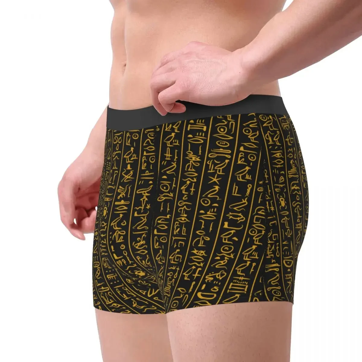 Ancient Egypt Mysterious Men's Underwear Egyptian Symbol Boxer Briefs Shorts Panties Humor Underpants for Male Plus Size