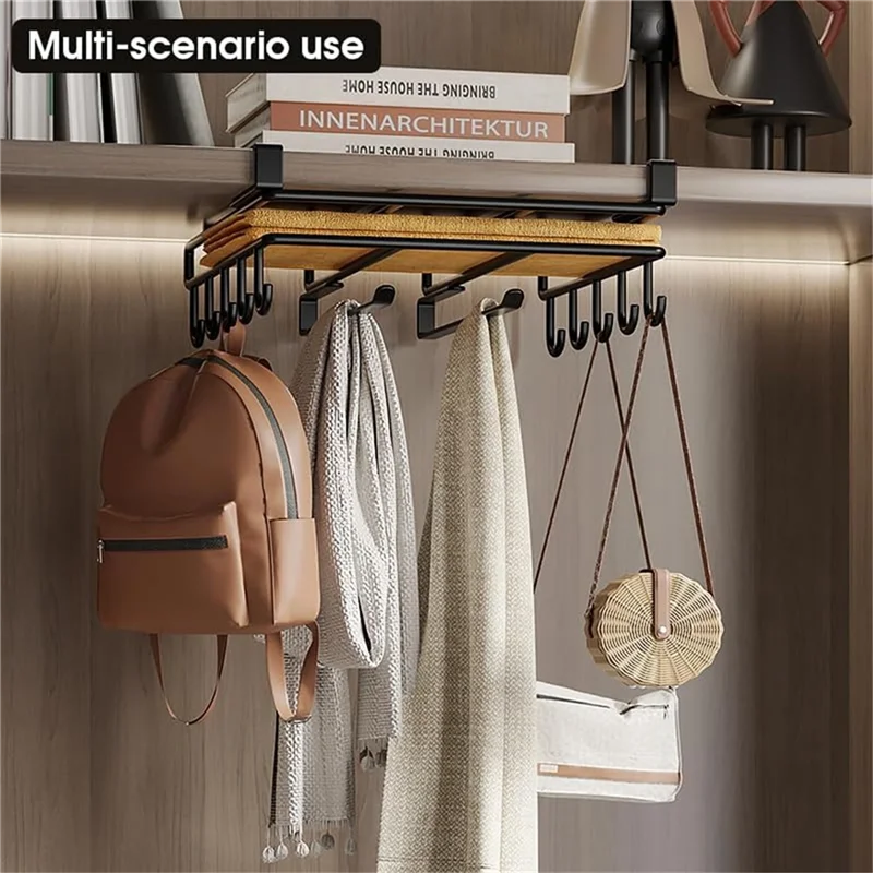 

A51M-Storage Rack Hanging Kitchen Storage Rack Hanging Pot Lid Rack Under Cabinet Cutting Board Cutting Board Rack