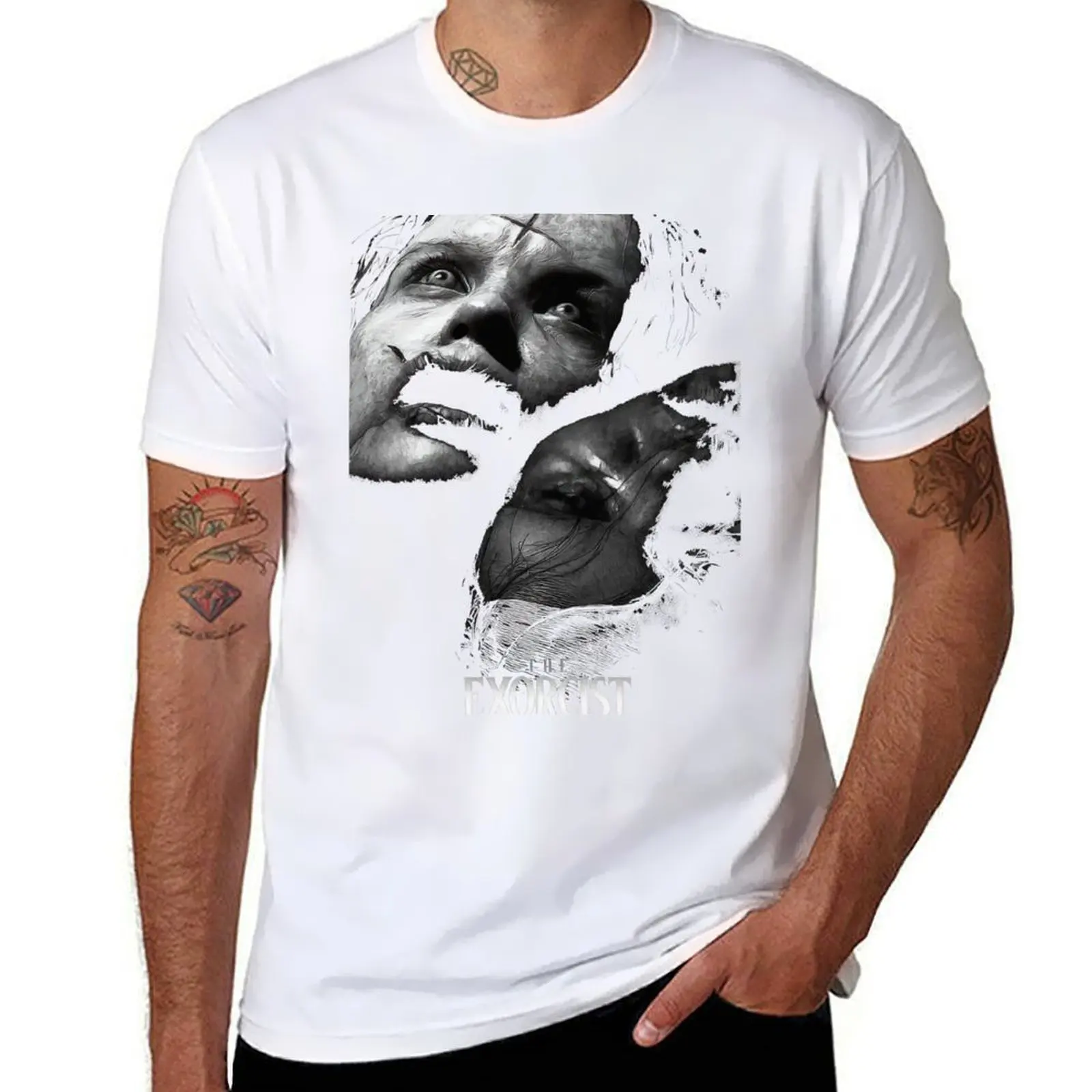 

The Exorcist Believer Twins Halloween Horror T-Shirt t shirts with prints t shirts for man cotton T-Shirt