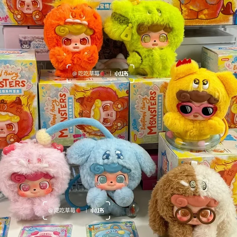 

Q.Kid эмоциональная серия Furball слепая коробка аниме фигурка Kawaii мультяшная фигурка коллекция модель куклы настольный декор игрушка ребенок