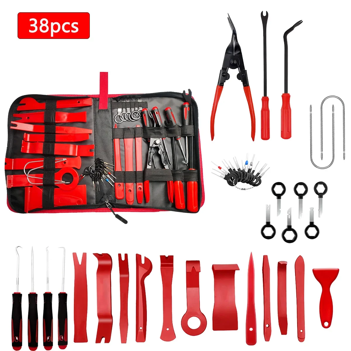 

Car Tools Car Interior Disassembly Kit Panel Trim Removal Tool Car Plastic Dismantlers Hand Complete Case Tool