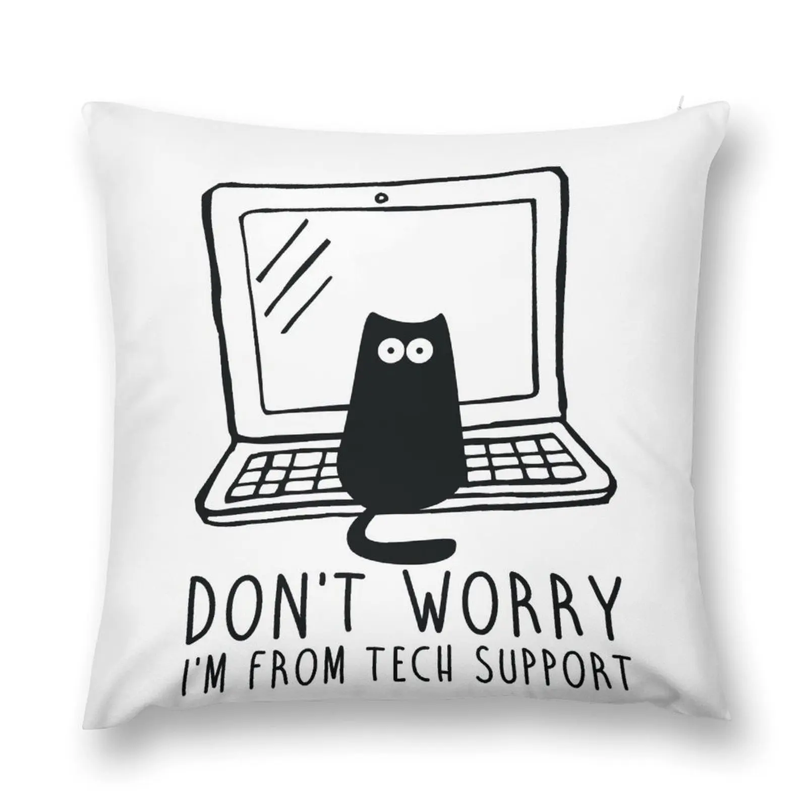 

I'm from tech support, don't worry Throw Pillow Throw Pillow christmas pillowcases pillow pillowcase