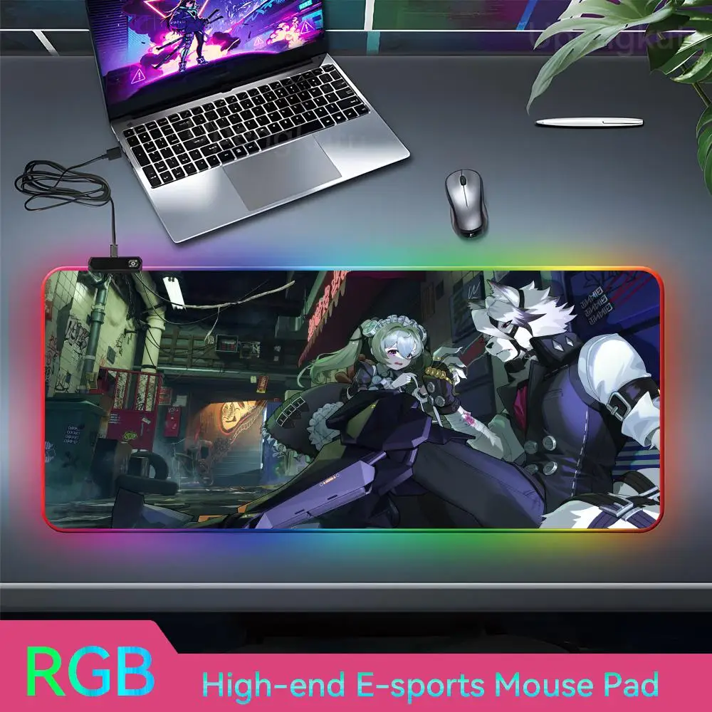 

Z_zenless Z_zone Z_zero Mouse xl Mouse Pad Hentai Mouse Pad Pad RGB Laptop Cushion Rubber Mouse Pad Accessoires Claviers LED Lar