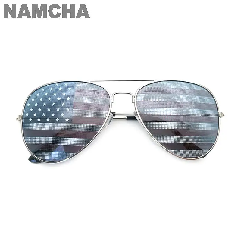 American Flag Sunglasses Men Women Holiday Eyewear USA Patriotic Party Glasses for 4th of July Independence Day 2024