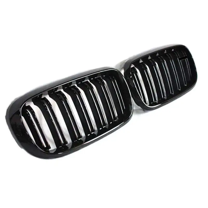 Matte Black Grille For Bmw F15 F16 Front Bumper Grill For F15 F16 X5 X6 14-IN 2 Slat Grille For Bmw F15 F16 14-IN