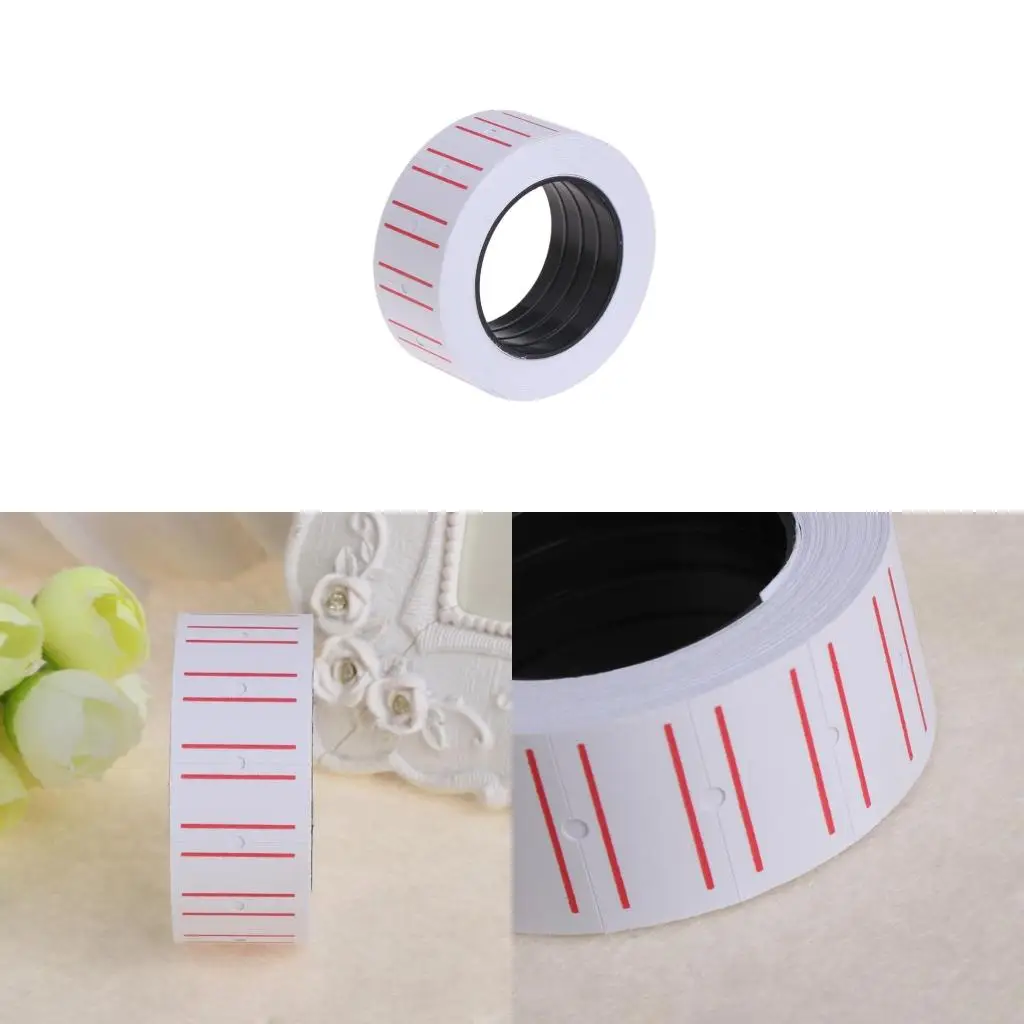 1 Roll (500 Labels) Self Adhesive Price Tags White Self Adhesive Price Label Tag Sticker Office Supplies