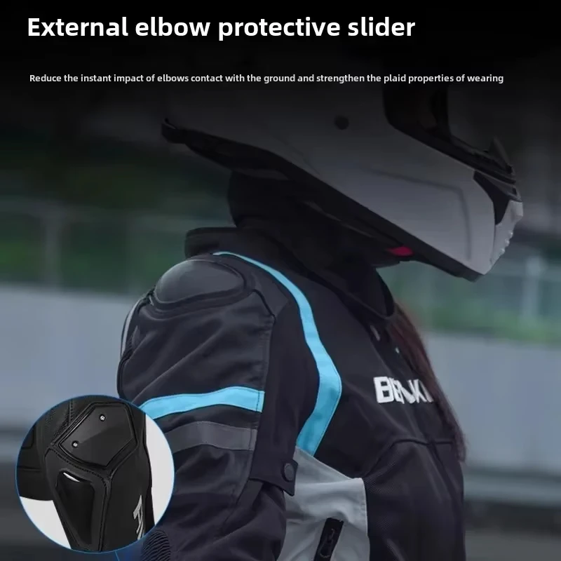 BENKIA Motorcycle Riding Jacket Light Weight All-Purpose Protective Gear with Enhanced Ventilation For Men Motorbike Jacket