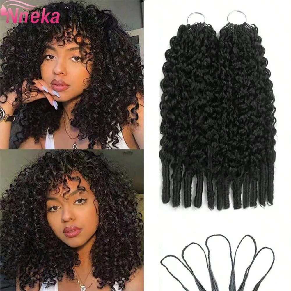 

Наращивание волос Nneka Burmese Curly Crochet из натуральных волос, без узлов, предварительно разделенные пряди, для крючкового плетения, многоразовые, 240 г, достаточно для полной головы