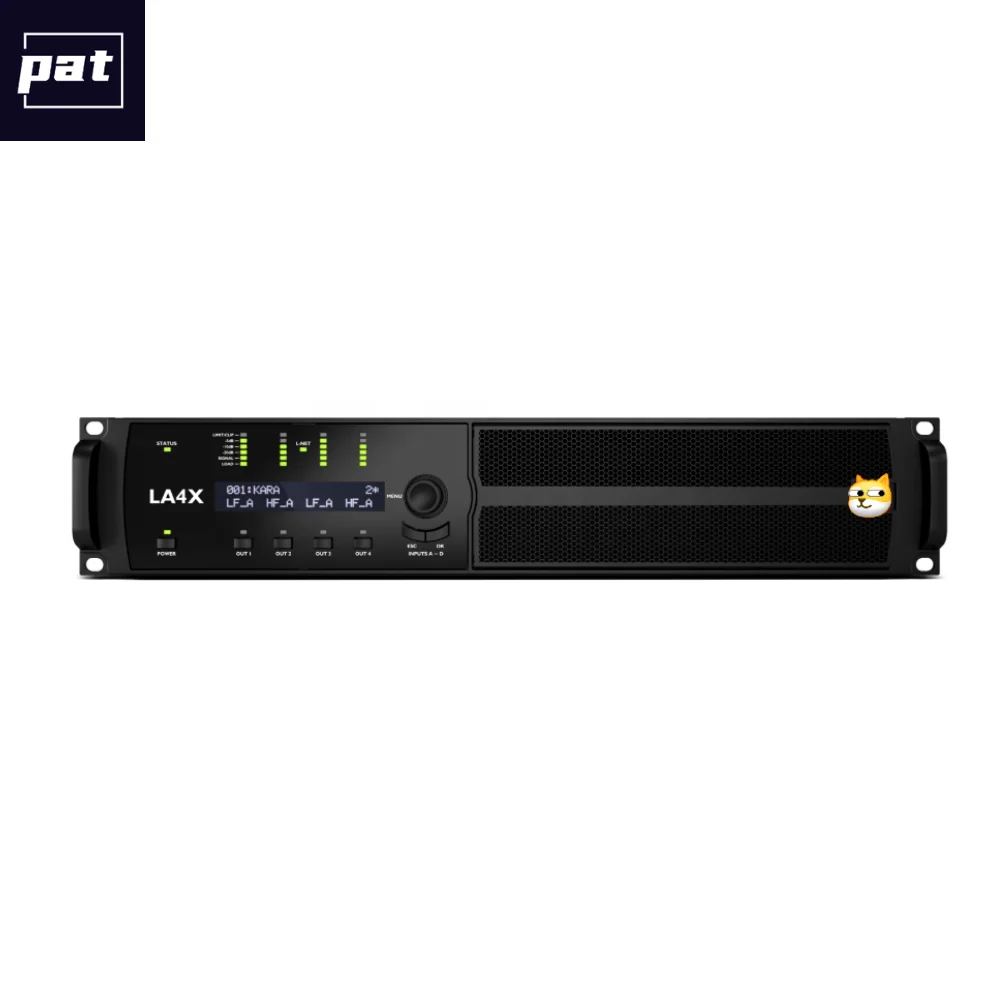 LA4X Amplified Controller 4x1000W Four Channel Professional Power Amplifier Digital Power DSP Power AMP