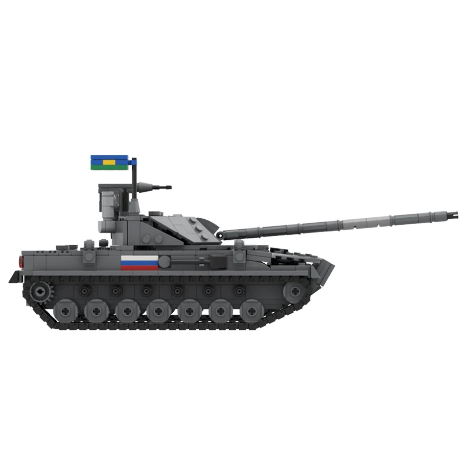 Military Series 2S25M-Sprut SD Russian Light Tank 1/35 Scale Tank Model Set Building Blocks Bricks Toys Children Birthday Gifts view 3