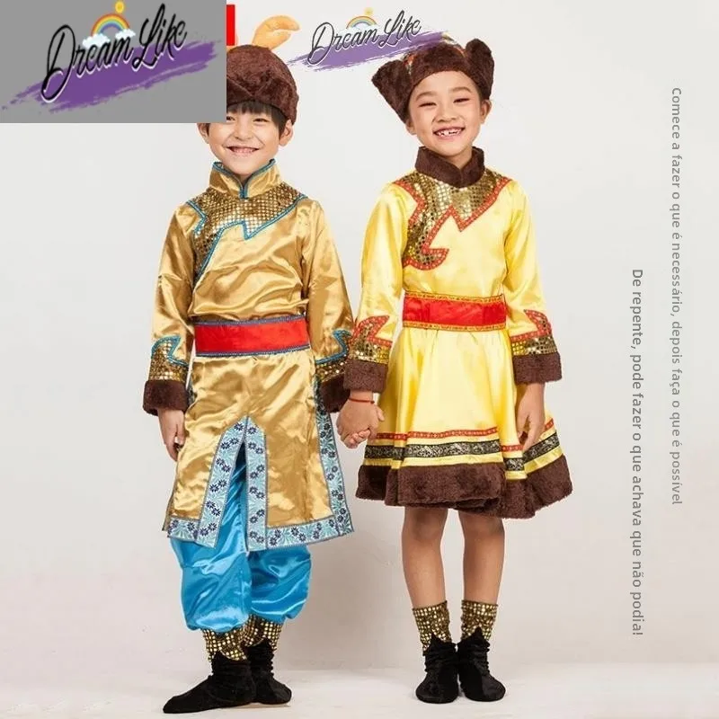 Trajes de Performance para Adultos e Crianças, Trajes Étnicos para Meninos e Meninas, Fantasias Nacionais para Apresentações ...